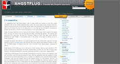 Desktop Screenshot of angstflug.de